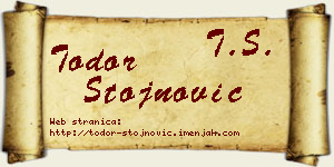 Todor Stojnović vizit kartica